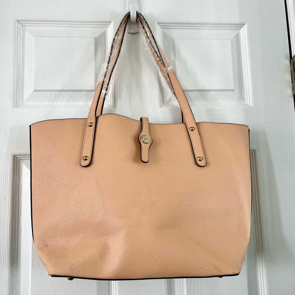 Peach Beige Large Tote purse